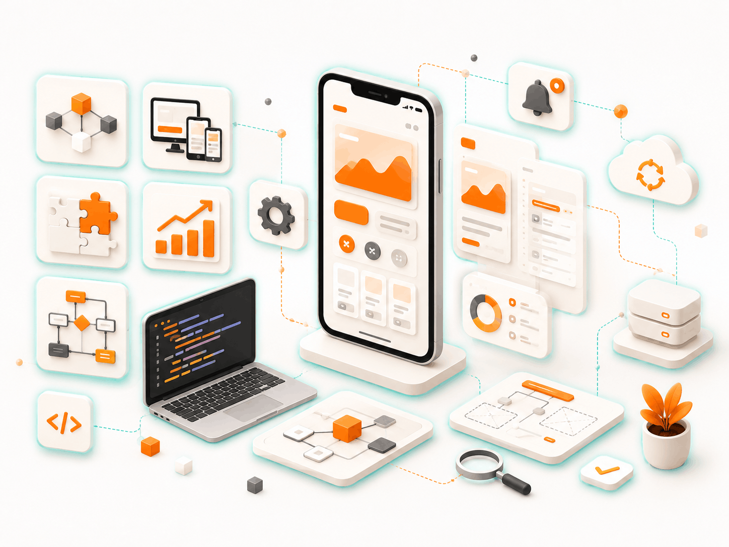 Android and iOS application screens